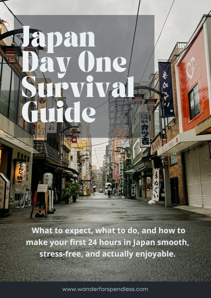 japan day one survival guide
